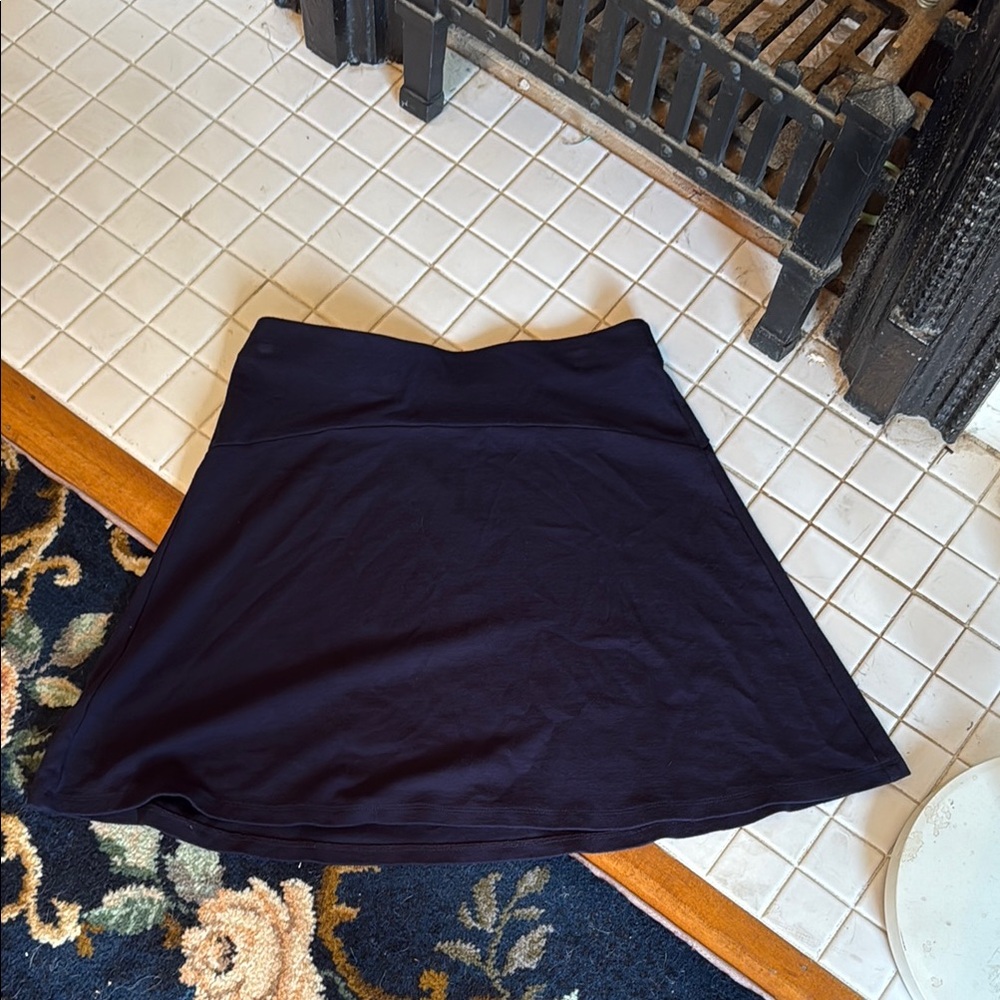 LOFT Blue Mini A-line knit Skirt - worn‎ twice